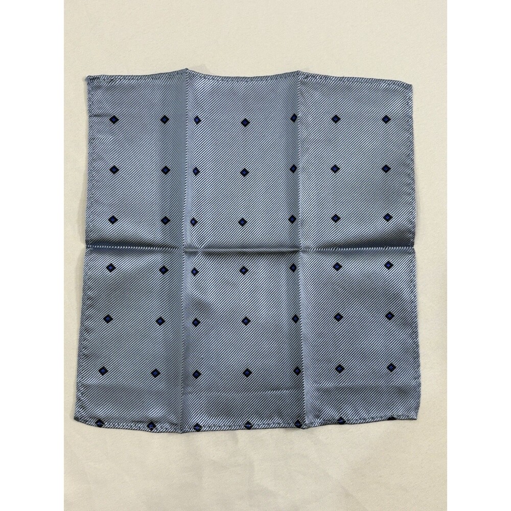Men’s Suit Pocket Square Handmade Silk Blue